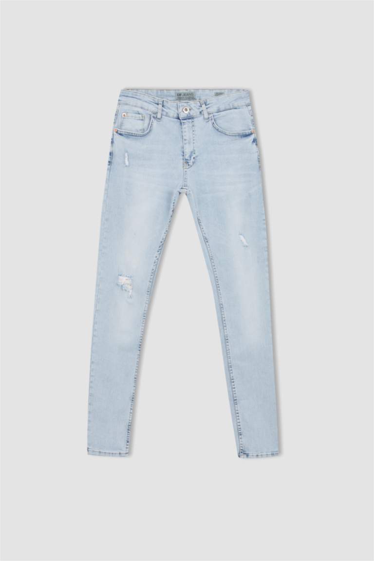 Skinny Comfort Fit Normal Waist Slim Leg Jeans