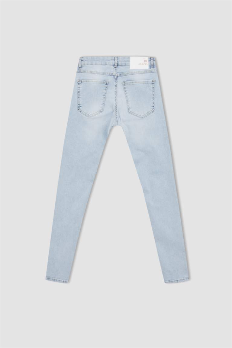 Skinny Comfort Fit Normal Waist Slim Leg Jeans