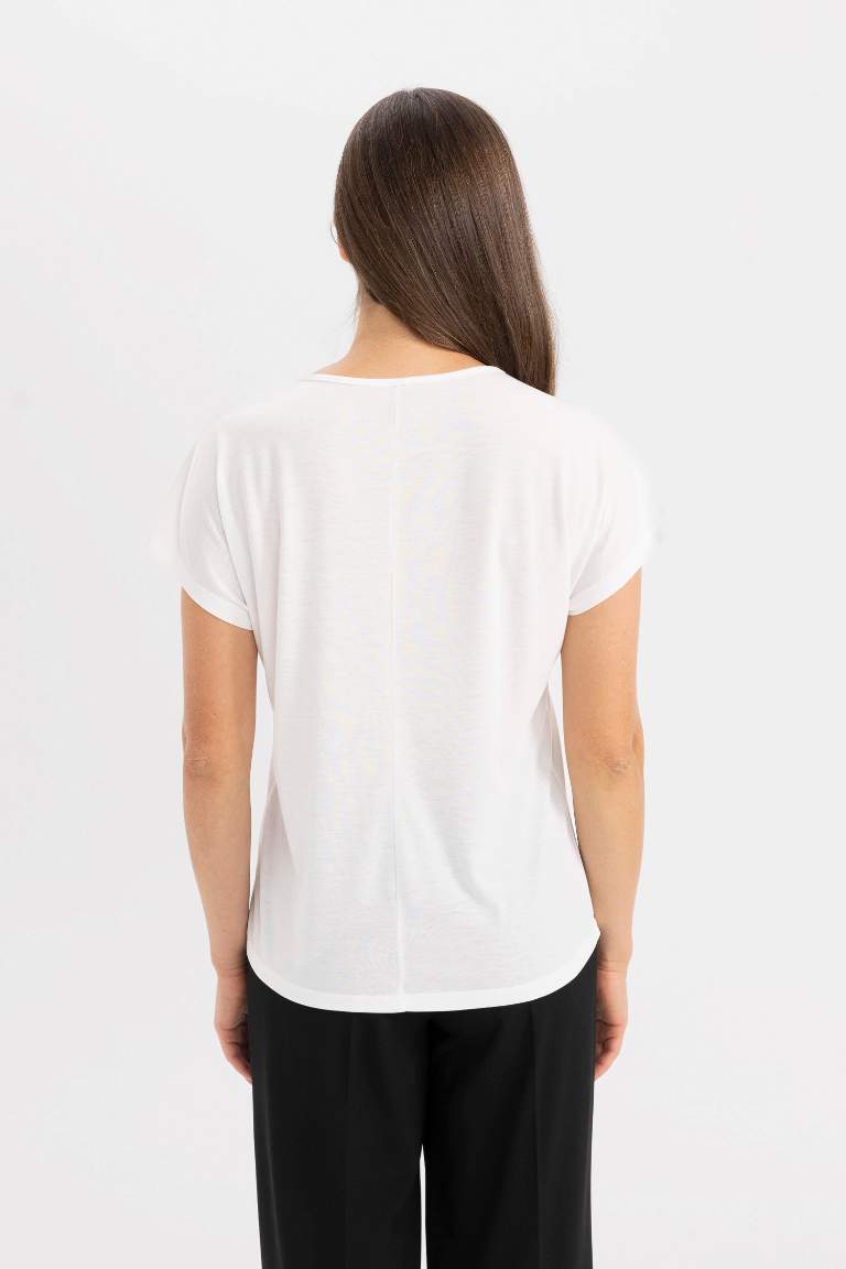 V Neck Short Sleeve T-Shirt