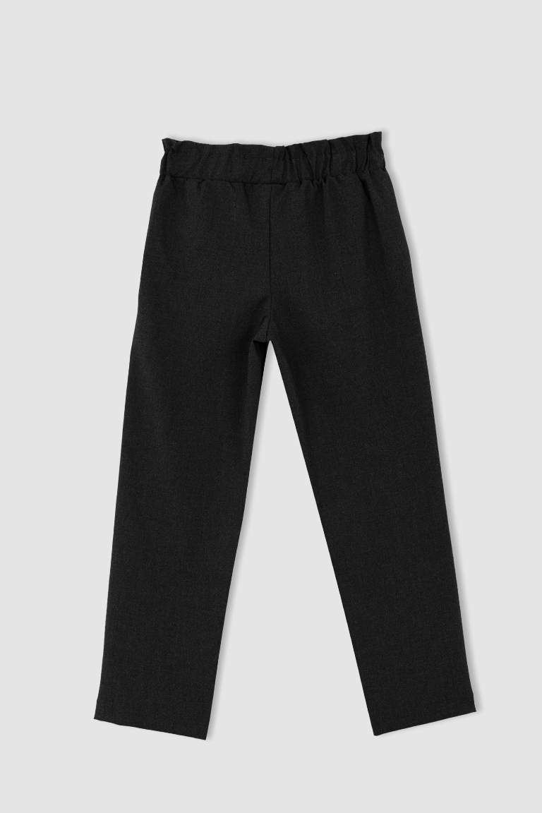 Girl's Anthracite School Trousers