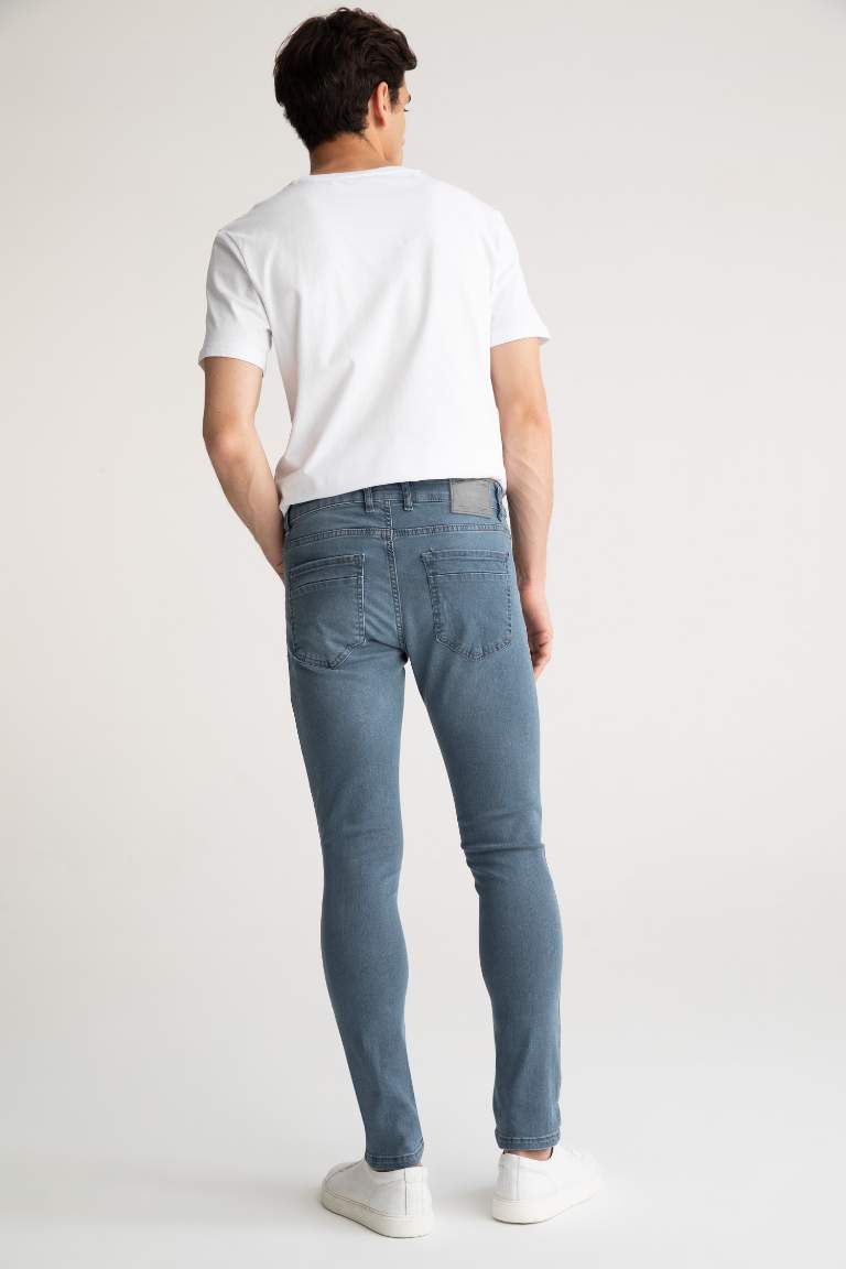 Carlo Skinny Fit Ekstra Dar Kalıp Normal Bel Ekstra Dar Paça Jean Pantolon