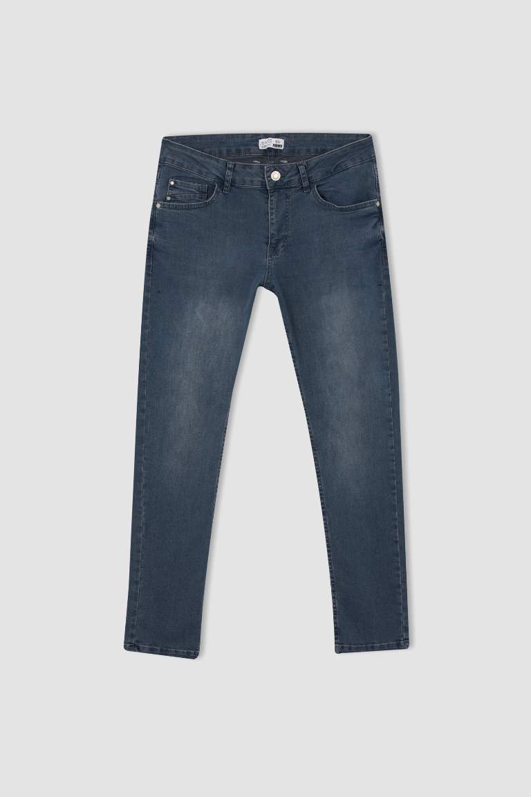 Carlo Skinny Fit Ekstra Dar Kalıp Normal Bel Ekstra Dar Paça Jean Pantolon