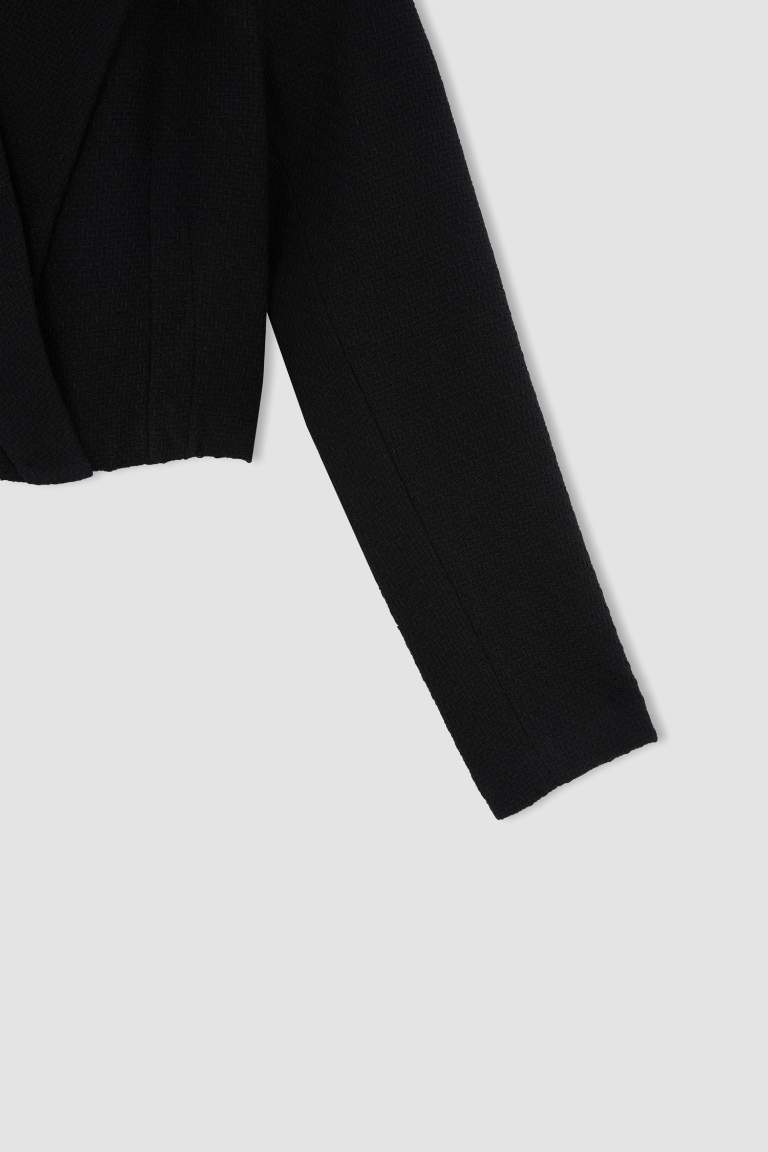 Crop Tuvit Blazer Ceket