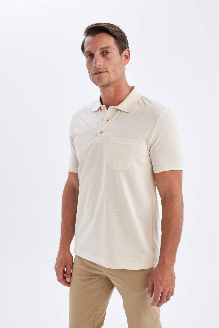 Regular Fit Short Sleeve Pique Polo T-Shirt