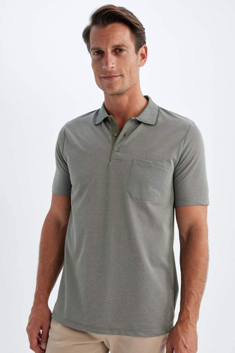 Regular Fit Short Sleeve Pique Polo Shirt