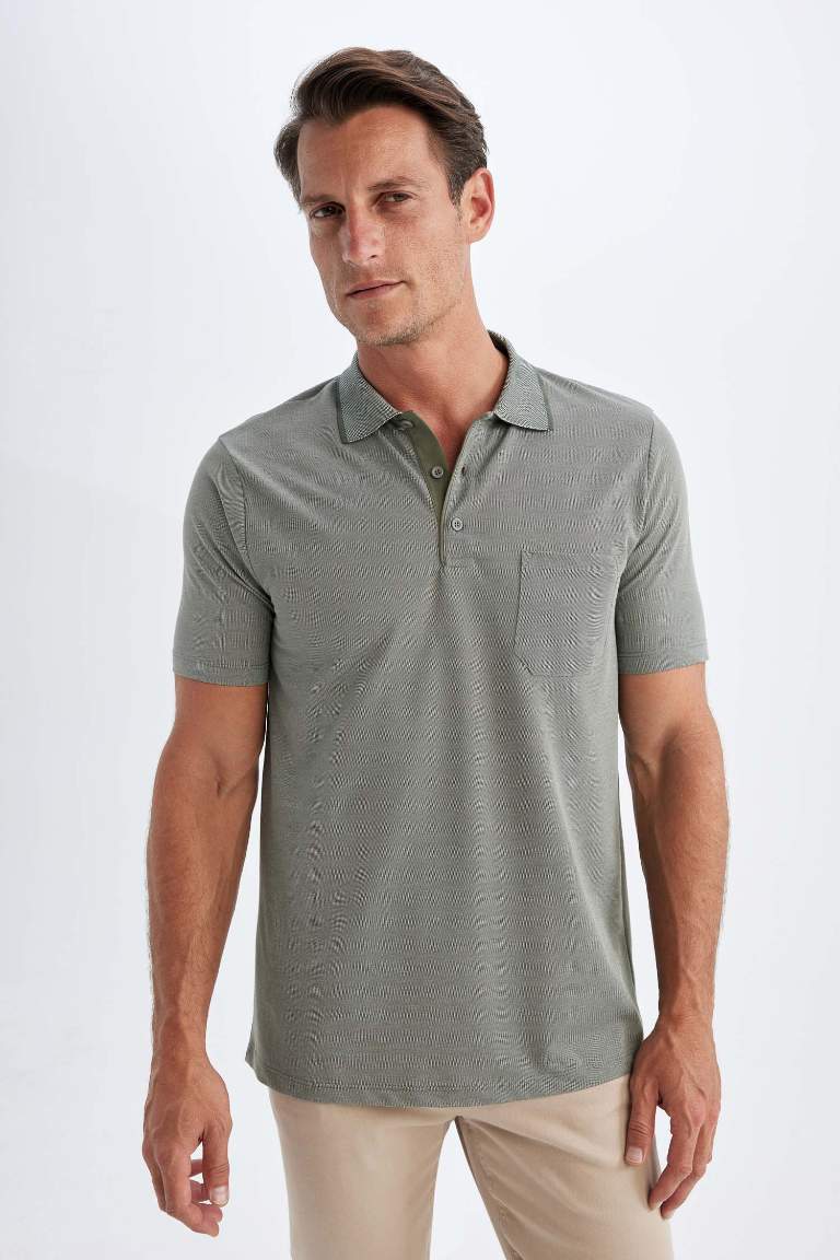 Regular Fit Short Sleeve Pique Polo Shirt