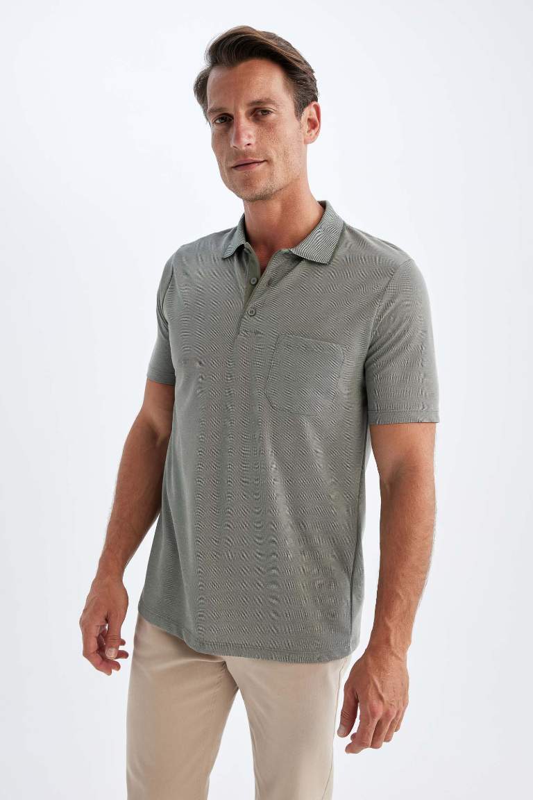 Regular Fit Short Sleeve Pique Polo Shirt