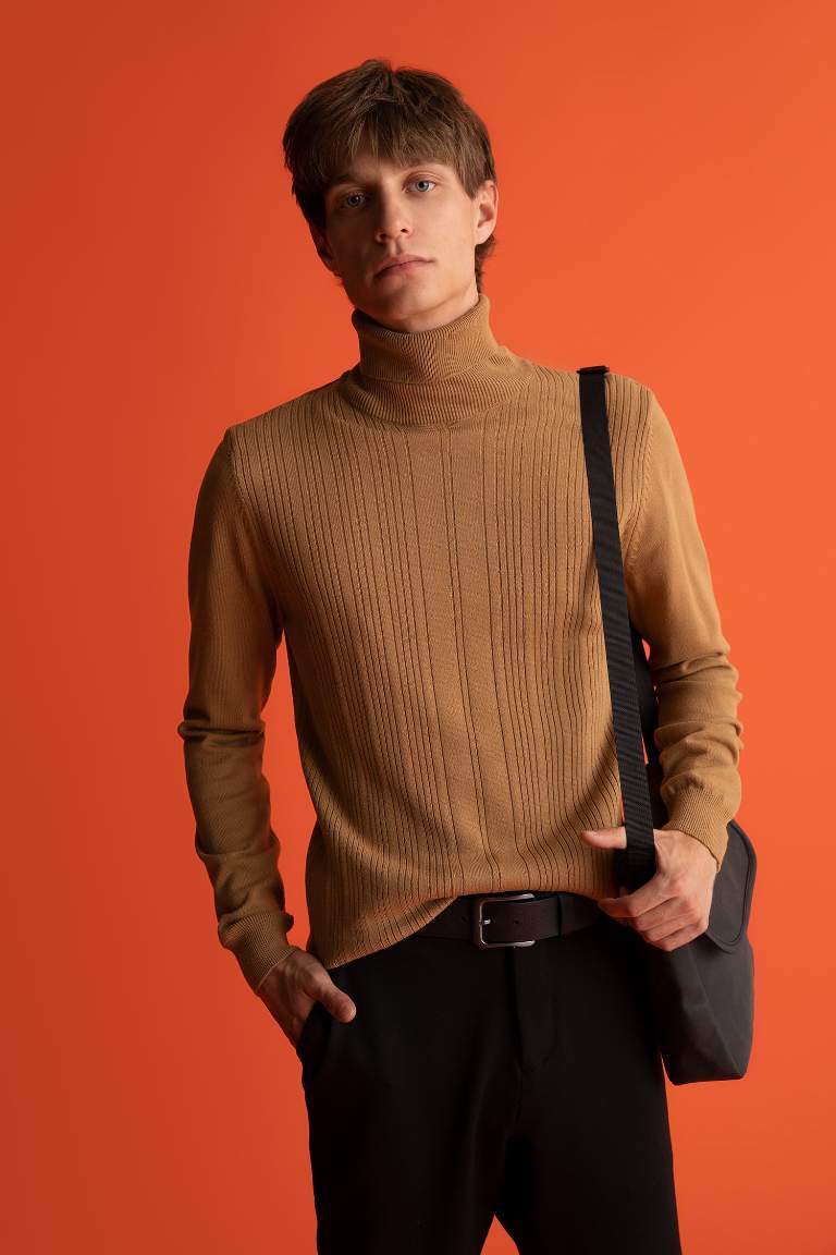 Slim Fit Turtleneck Turtleneck Knitwear Sweater