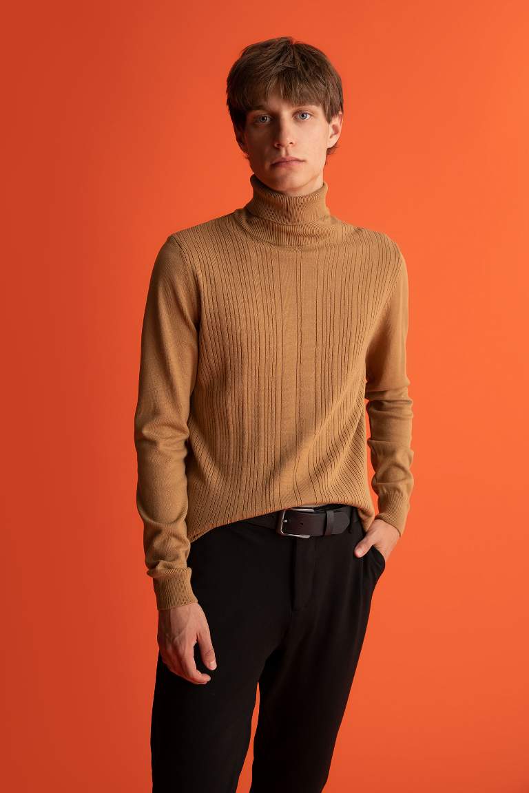 Slim Fit Turtleneck Turtleneck Knitwear Sweater