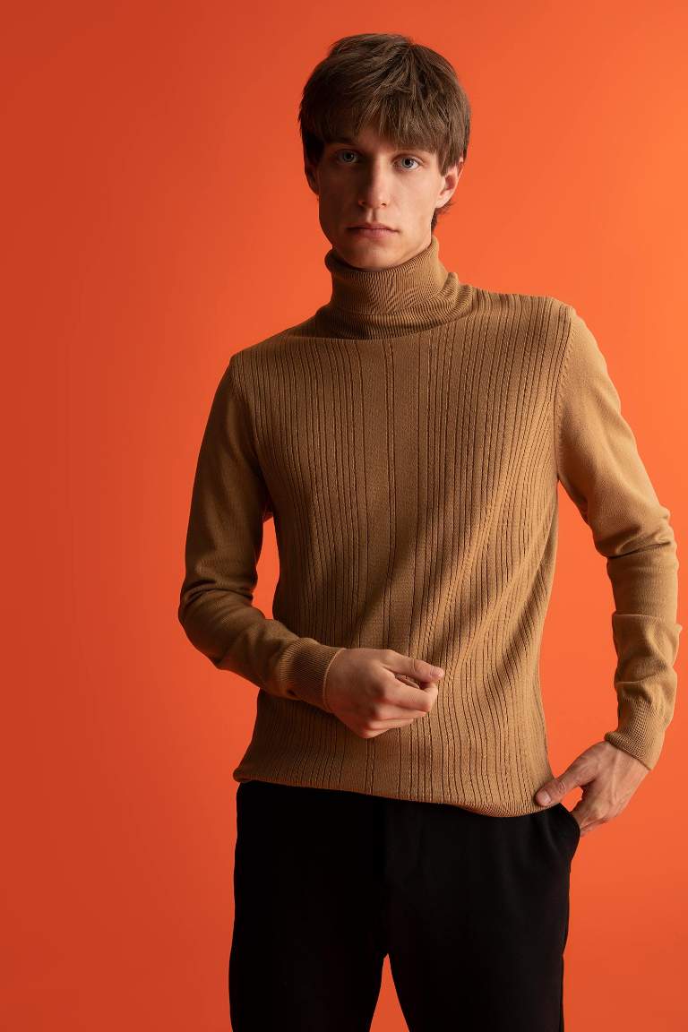 Slim Fit Turtleneck Turtleneck Knitwear Sweater