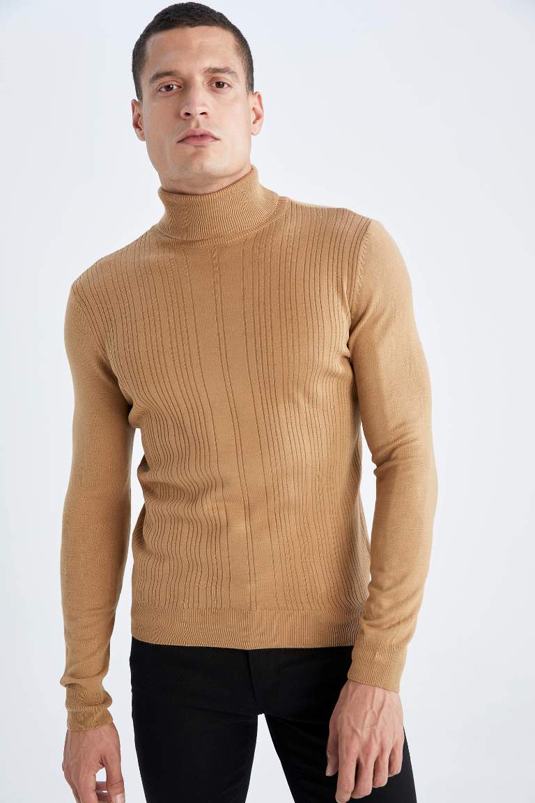 Slim Fit Turtleneck Turtleneck Knitwear Sweater