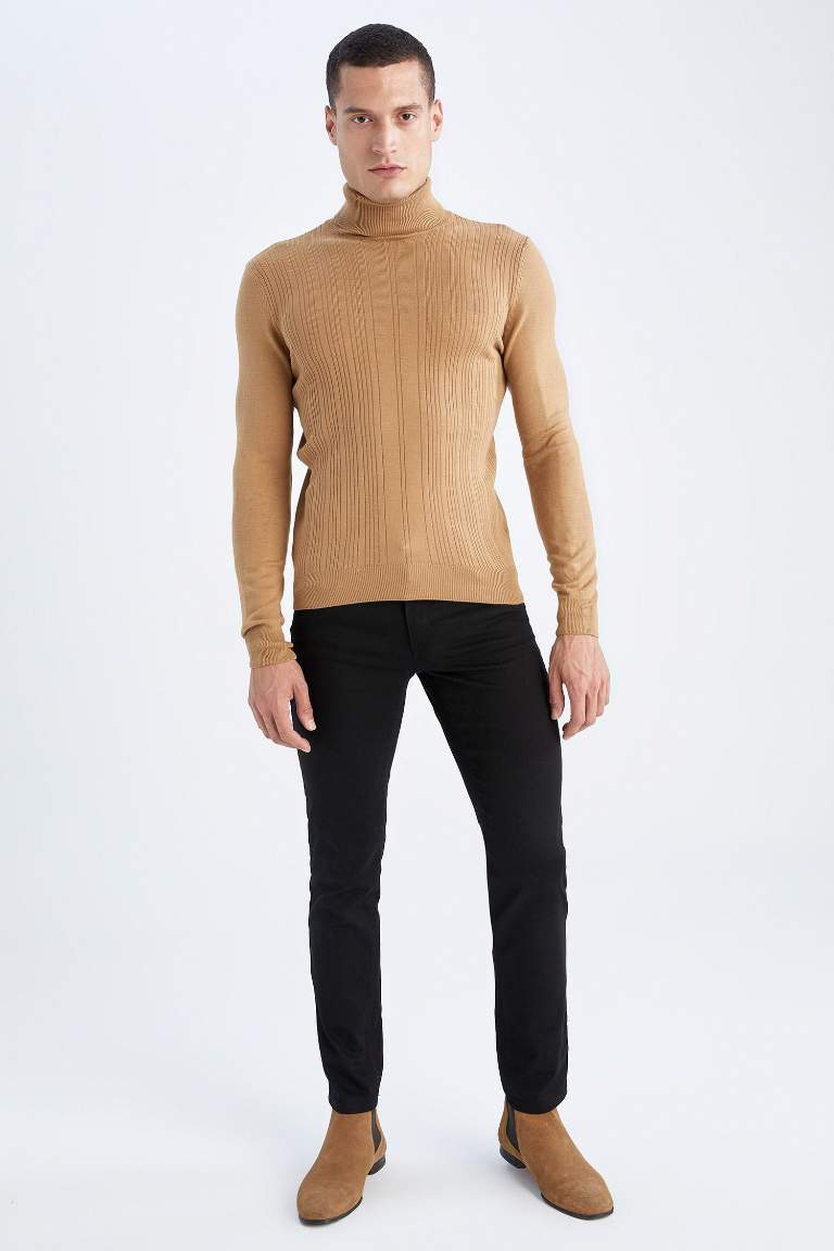 Slim Fit Turtleneck Turtleneck Knitwear Sweater