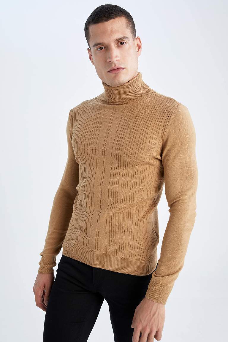 Slim Fit Turtleneck Turtleneck Knitwear Sweater