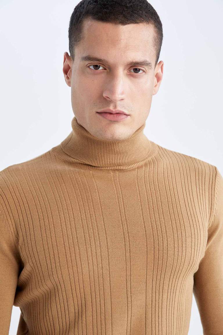 Slim Fit Turtleneck Turtleneck Knitwear Sweater