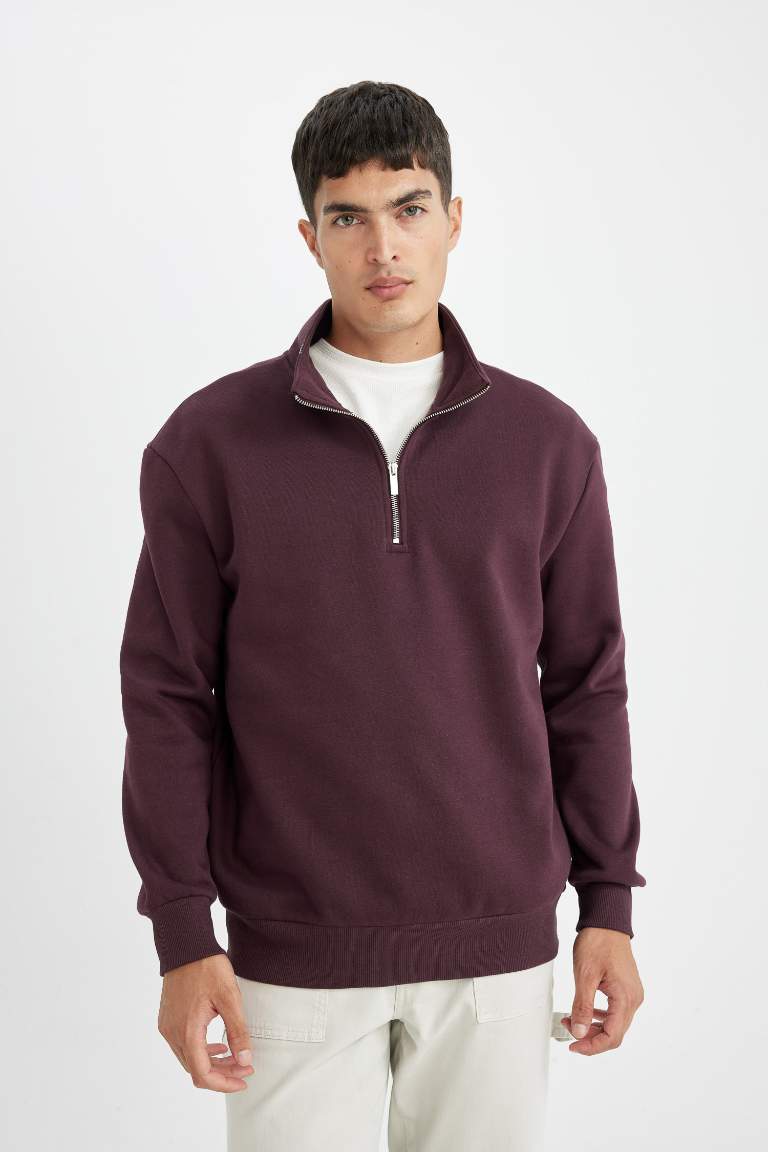 Comfort Regular Fit Casual Thick Basic Sweatshirt