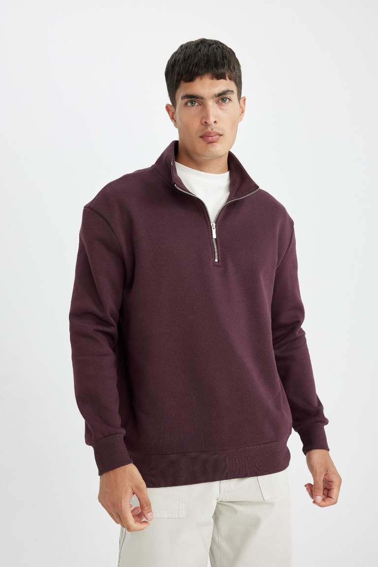 Comfort Regular Fit Casual Thick Basic Sweatshirt