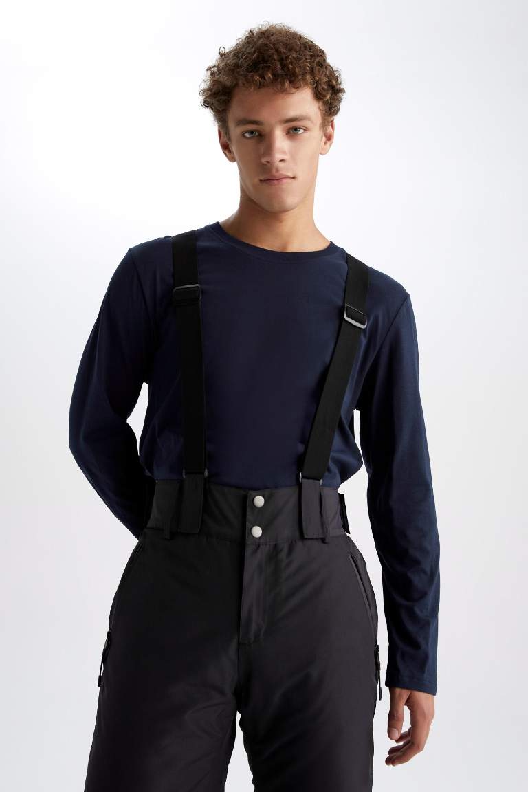 DeFactoFit Regular Fit Askılı Kayak Eşofman Altı