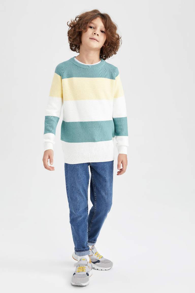 Boy Regular Fit Crew Neck Pullover