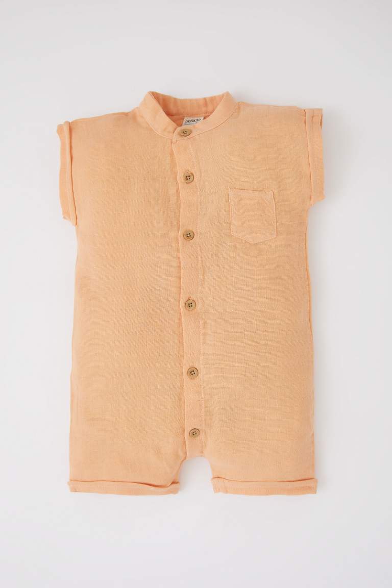 Regular Fit Sleeveless Newborn Dungarees