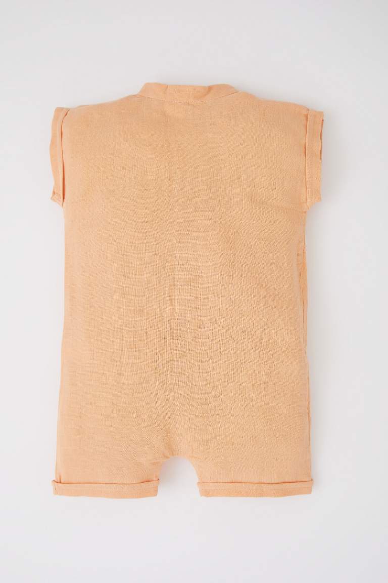 Regular Fit Sleeveless Newborn Dungarees