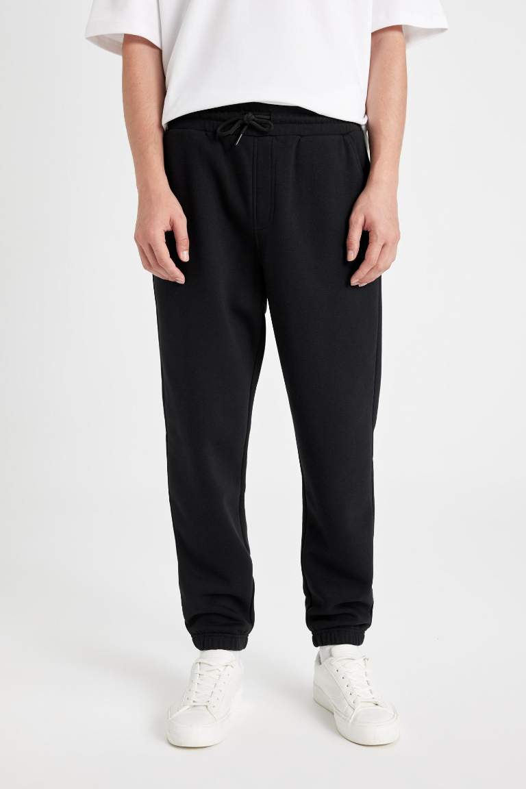 Regular Fit Jogger Eşofman Altı Cepli Beli Paçası Lastikli