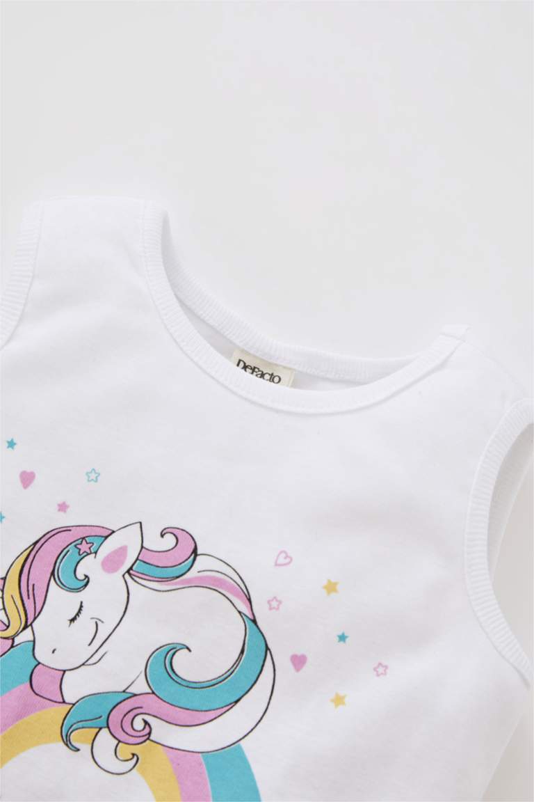 Tee-shirt rose imprimé licorne Mywear - Vêtements