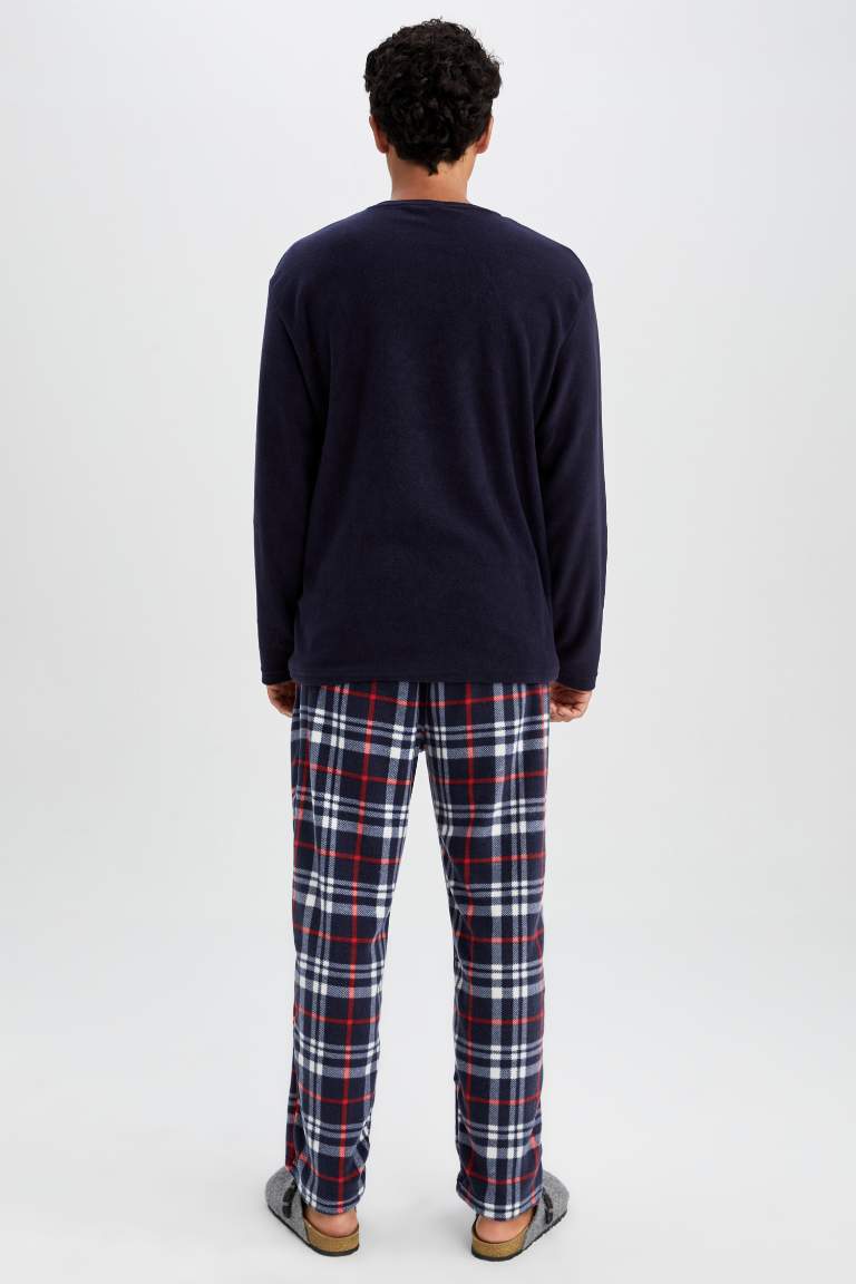 Regular Fit Uzun Kollu Polar Pijama Takımı