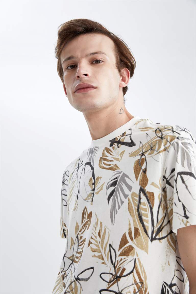 T-shirts Hommes 100% Coton - 19 Modèles Imprimés Au Choix - Encolure Ras-du-cou - Tailles XS à 6XL