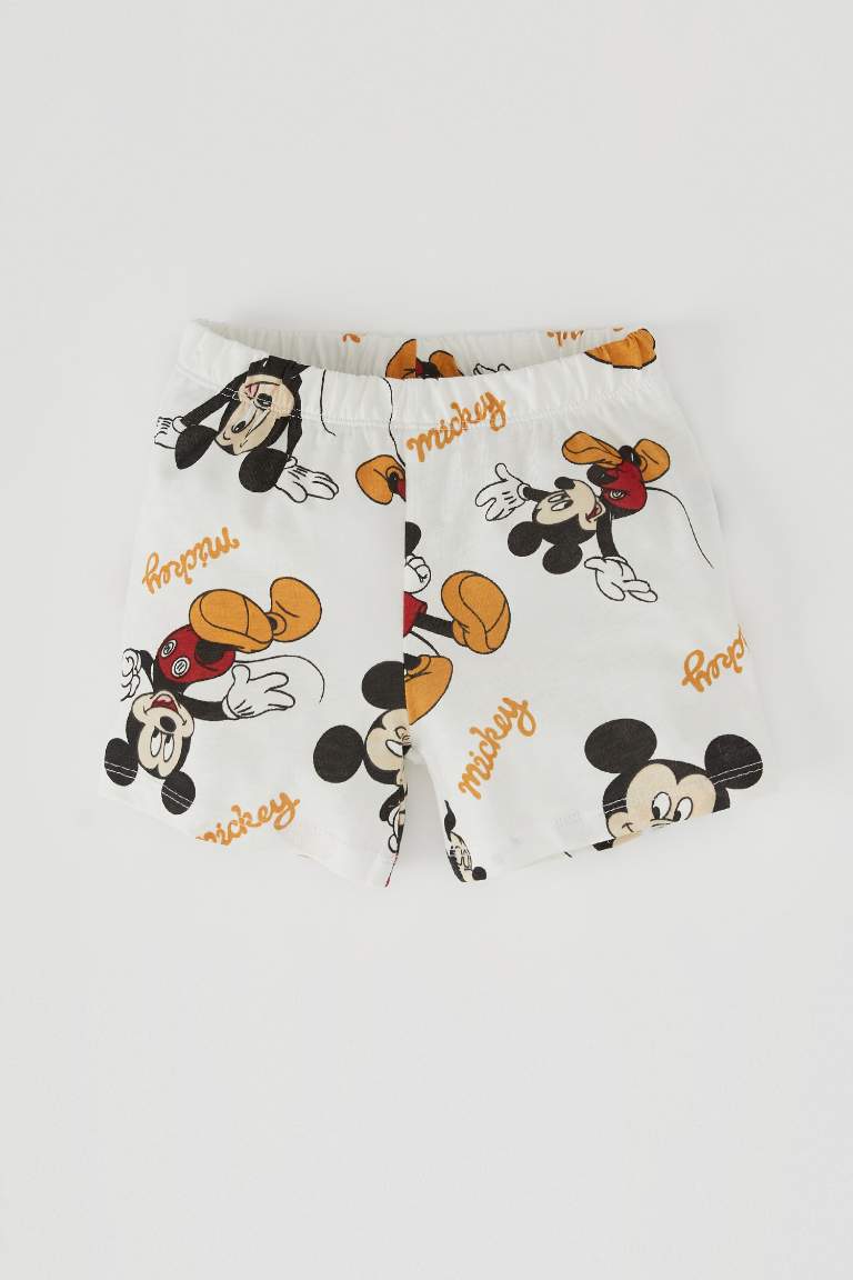 Regular Fit Short Sleeve Mickey & Minnie Print Pyjama Set