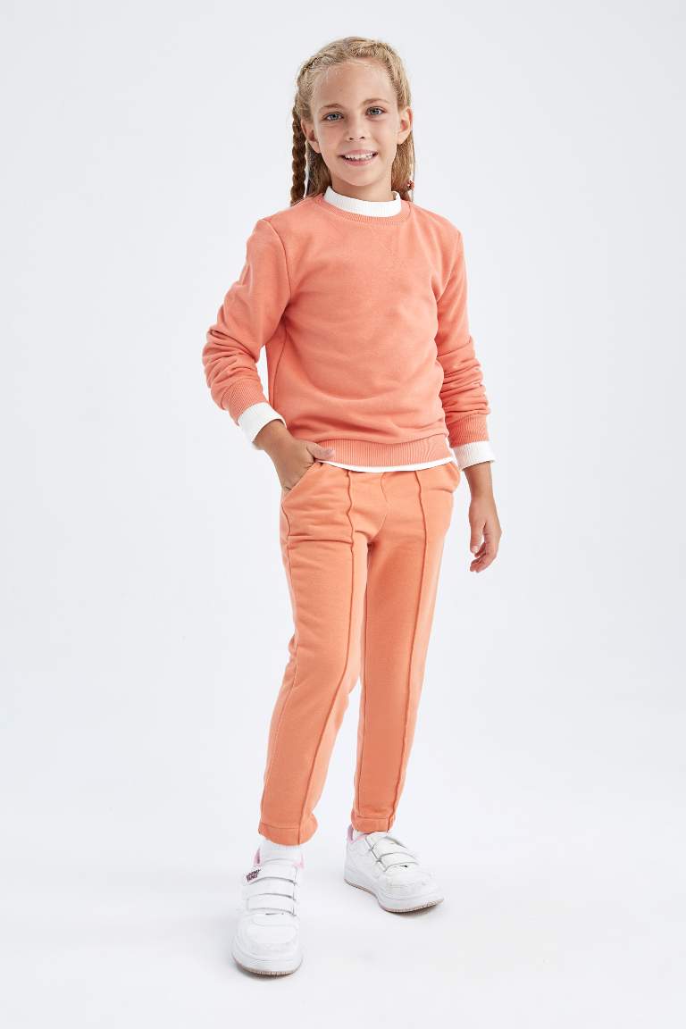 Girl's Jogger Standard Fit Back To School Thick Fabric Sweatpants