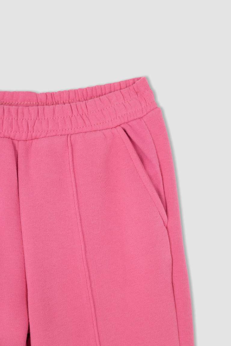 Kız Çocuk Pembe Okul Eşofman Altı