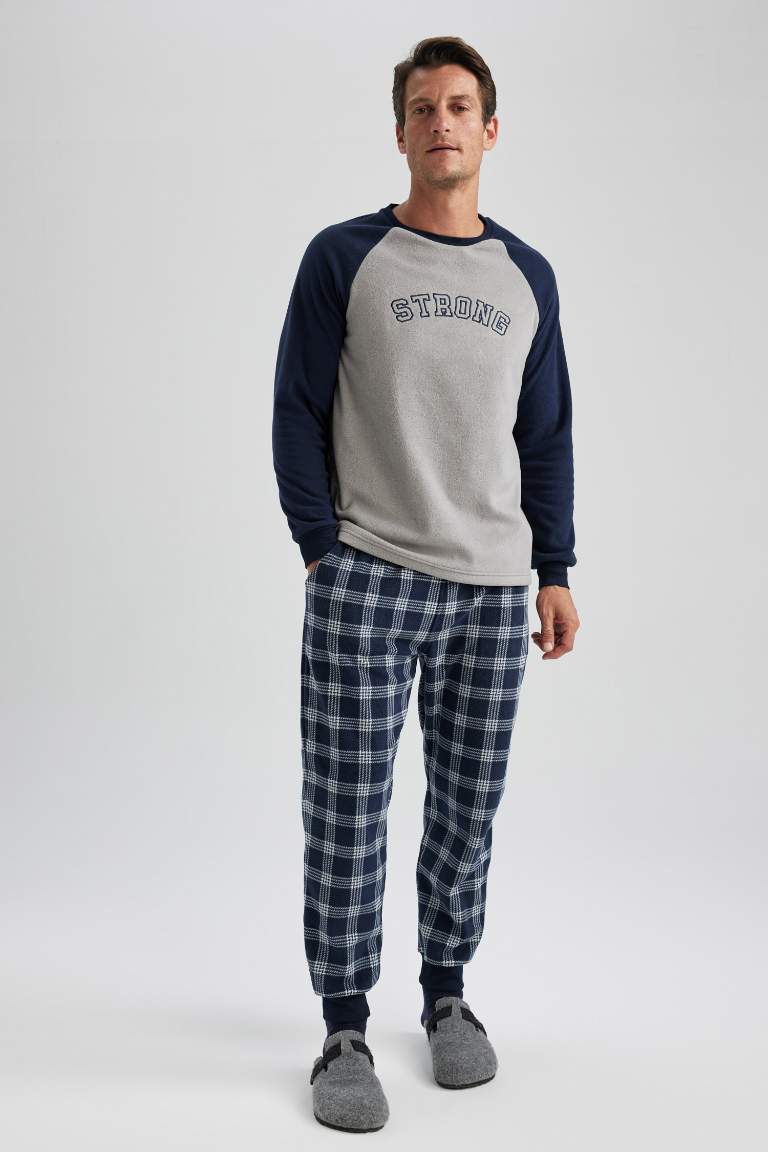Regular Fit Uzun Kollu Polar Pijama Takımı