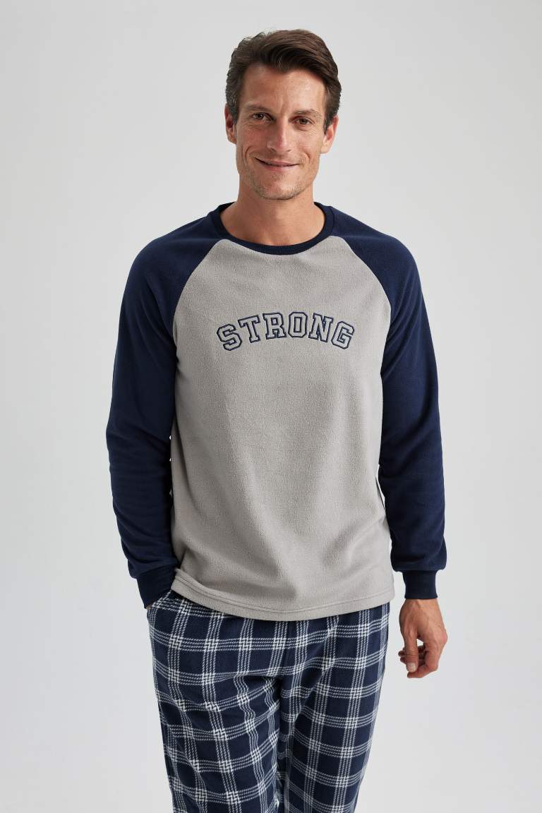 Regular Fit Uzun Kollu Polar Pijama Takımı