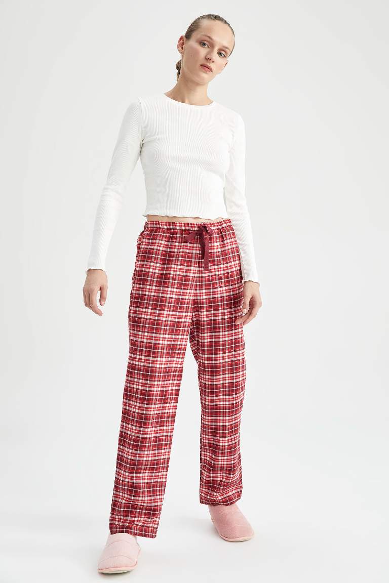 Fall in Love Yılbaşı Temalı Flanel Pijama Altı