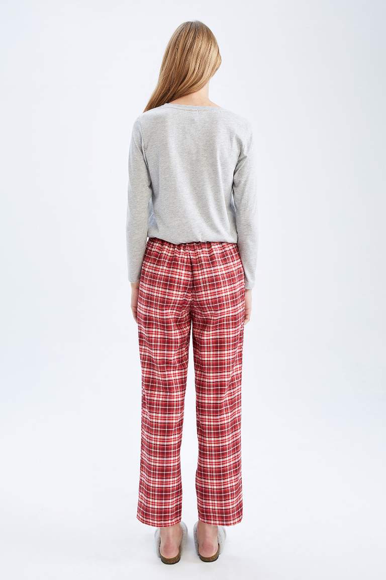 Fall in Love Yılbaşı Temalı Flanel Pijama Altı