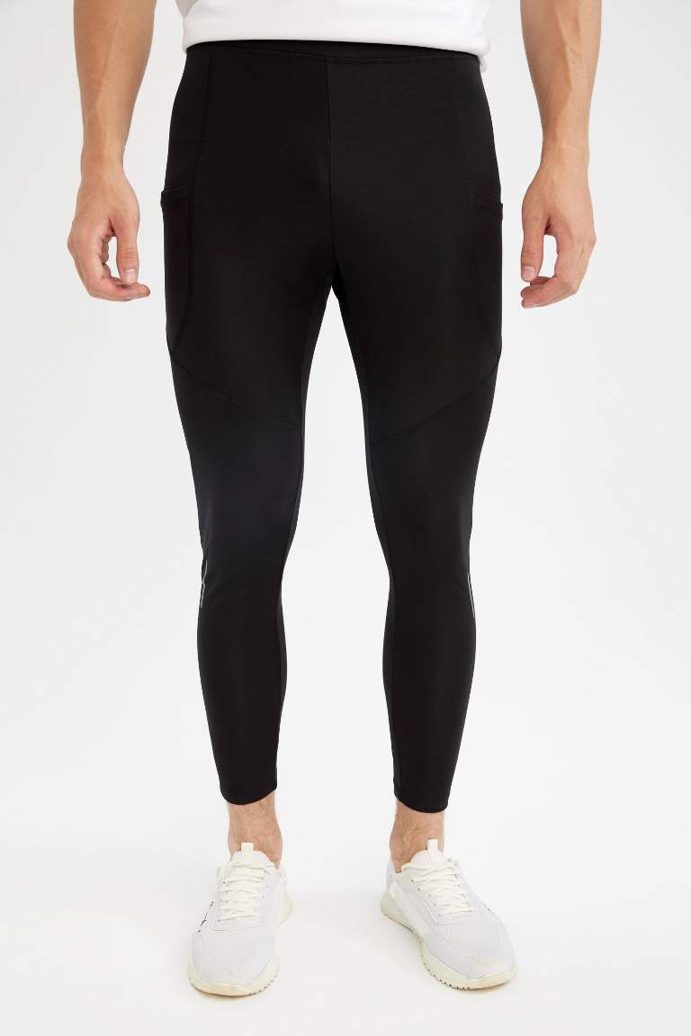 DeFactoFit Slim Fit Sporcu Ağır Kumaş Tayt