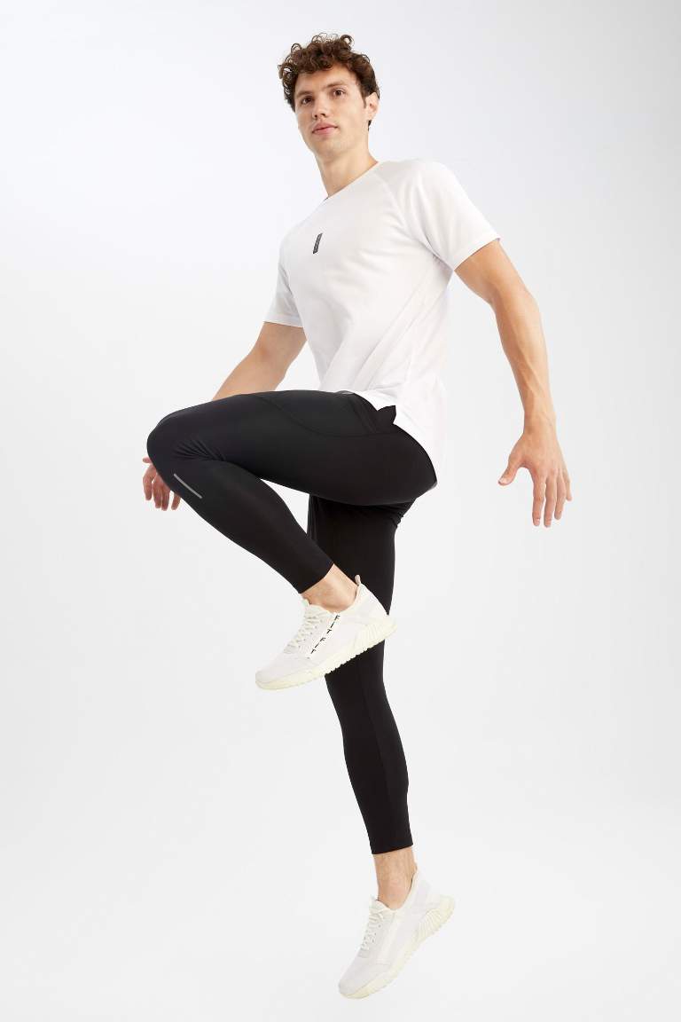 DeFactoFit Slim Fit Sporcu Ağır Kumaş Tayt
