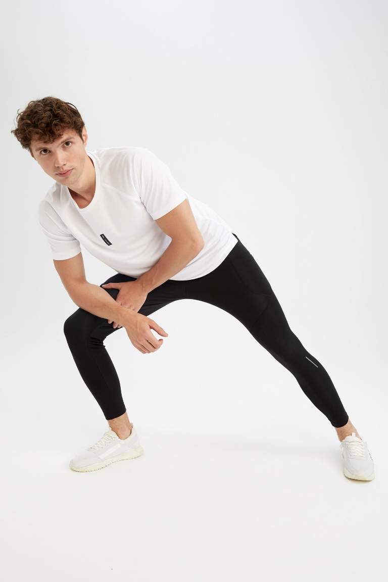 DeFactoFit Slim Fit Sporcu Ağır Kumaş Tayt