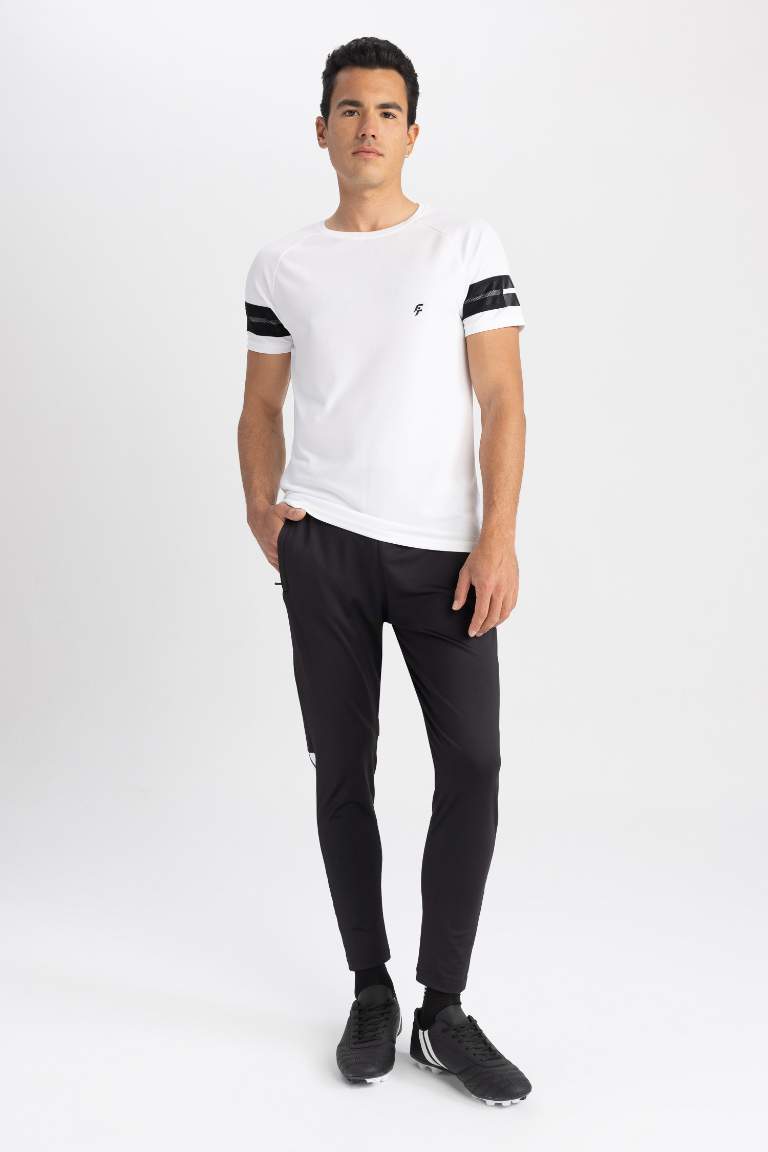 DeFactoFit Skuba Slim Fit Dalgıç Kumaş Sporcu Jogger Eşofman Altı