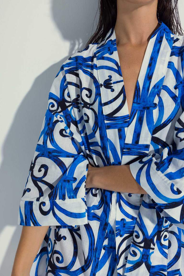 Nefes Istanbul X Defacto Patterned Kimono