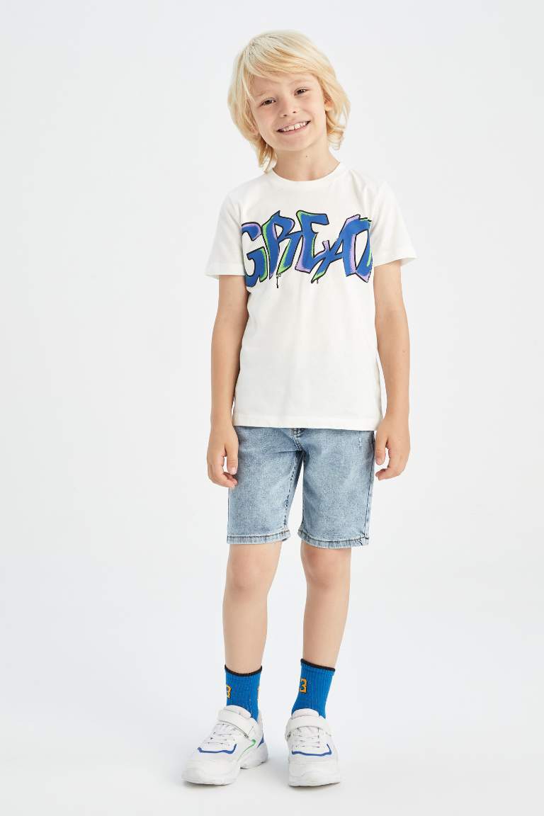 Boy Regular Fit Midi Jean Short