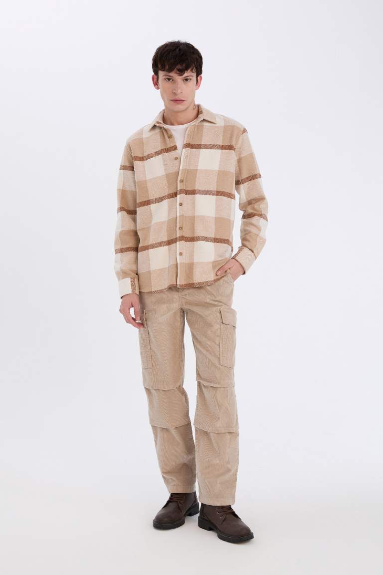 Regular Fit Woodcutter Plaid Long Sleeve Shirt