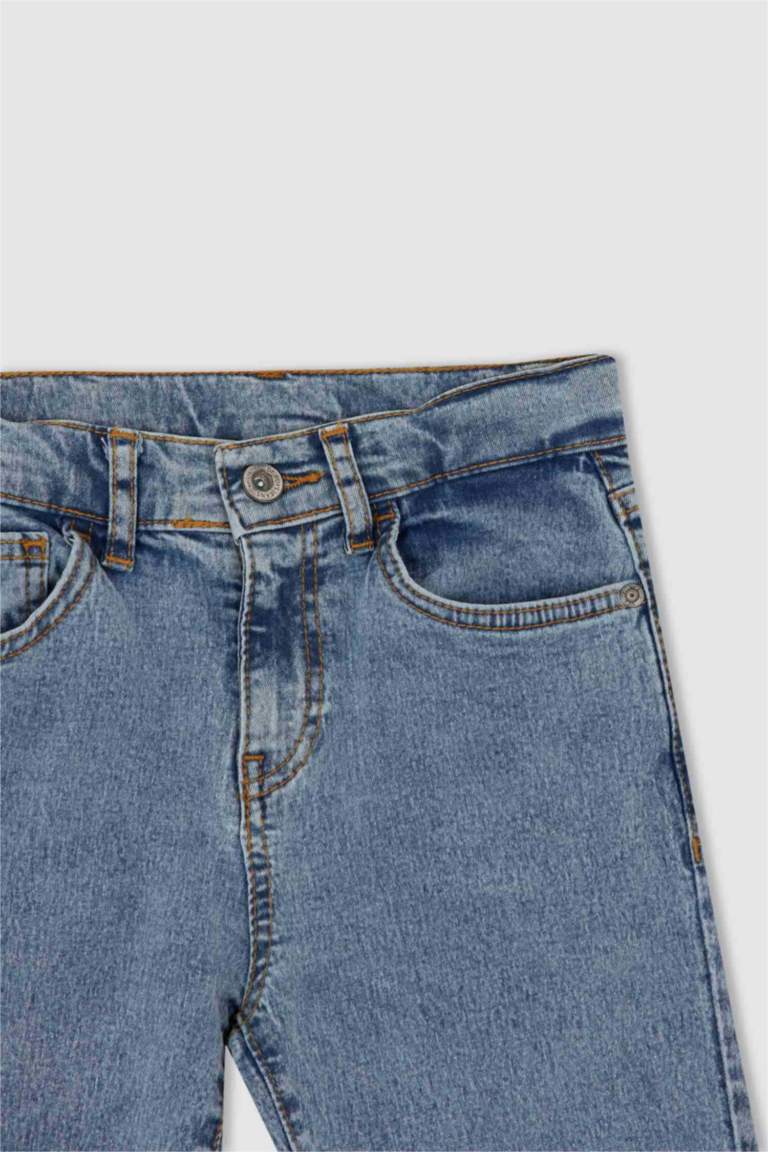Jean Garçon Gap 12 Ans Gris Vieilli Coupe Droite Taille Réglable