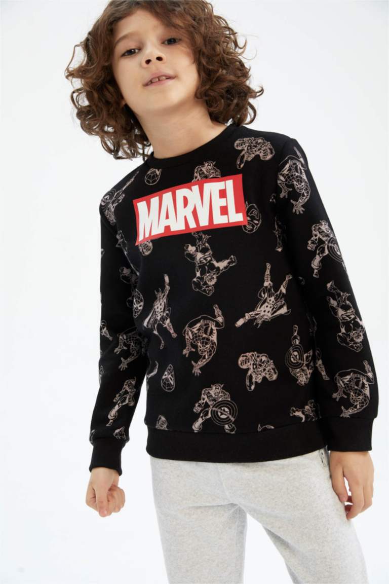 Regular Fit Licensed by Marvel Crew Neck Sweatshirt
