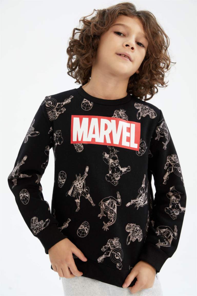 Regular Fit Licensed by Marvel Crew Neck Sweatshirt