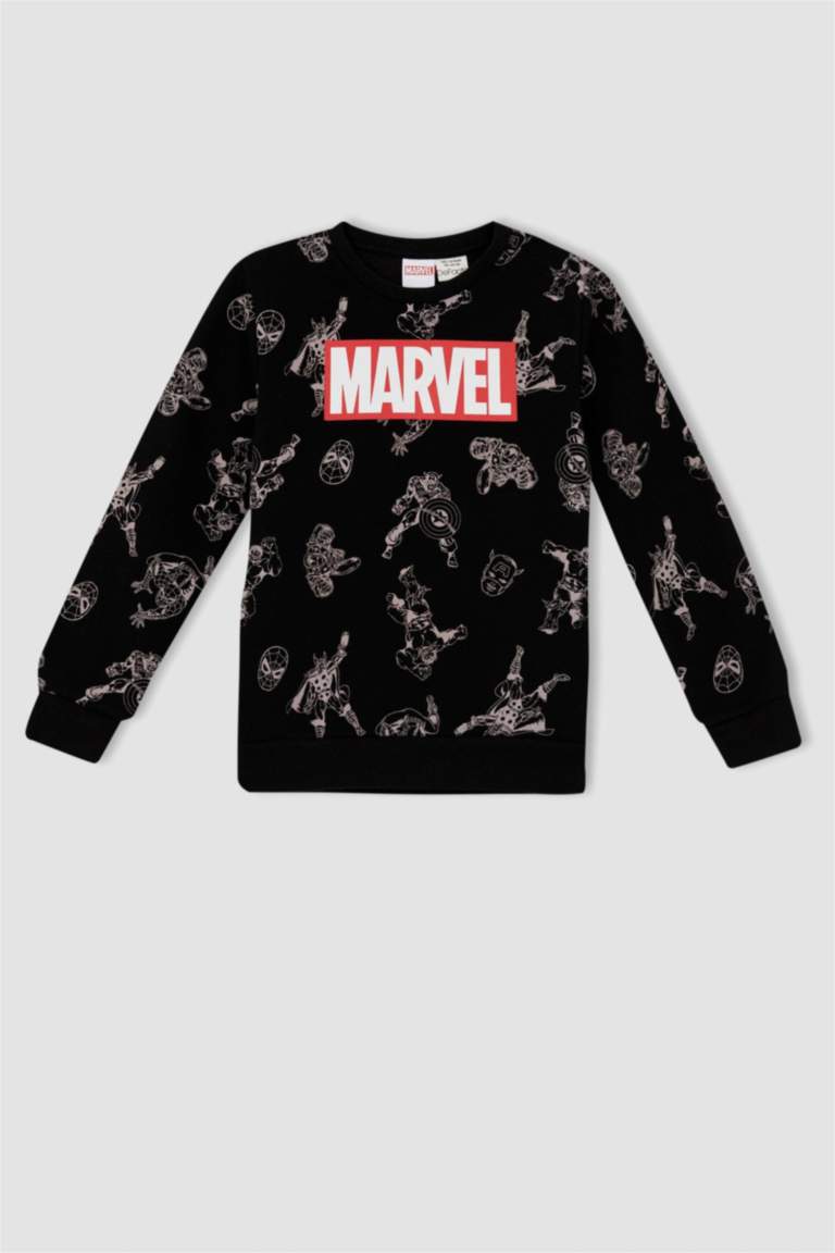 Regular Fit Licensed by Marvel Crew Neck Sweatshirt