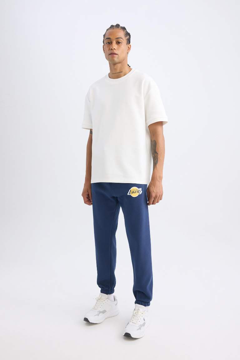 DeFactoFit Regular Fit NBA Los Angeles Lakers Jogger Sweatpants
