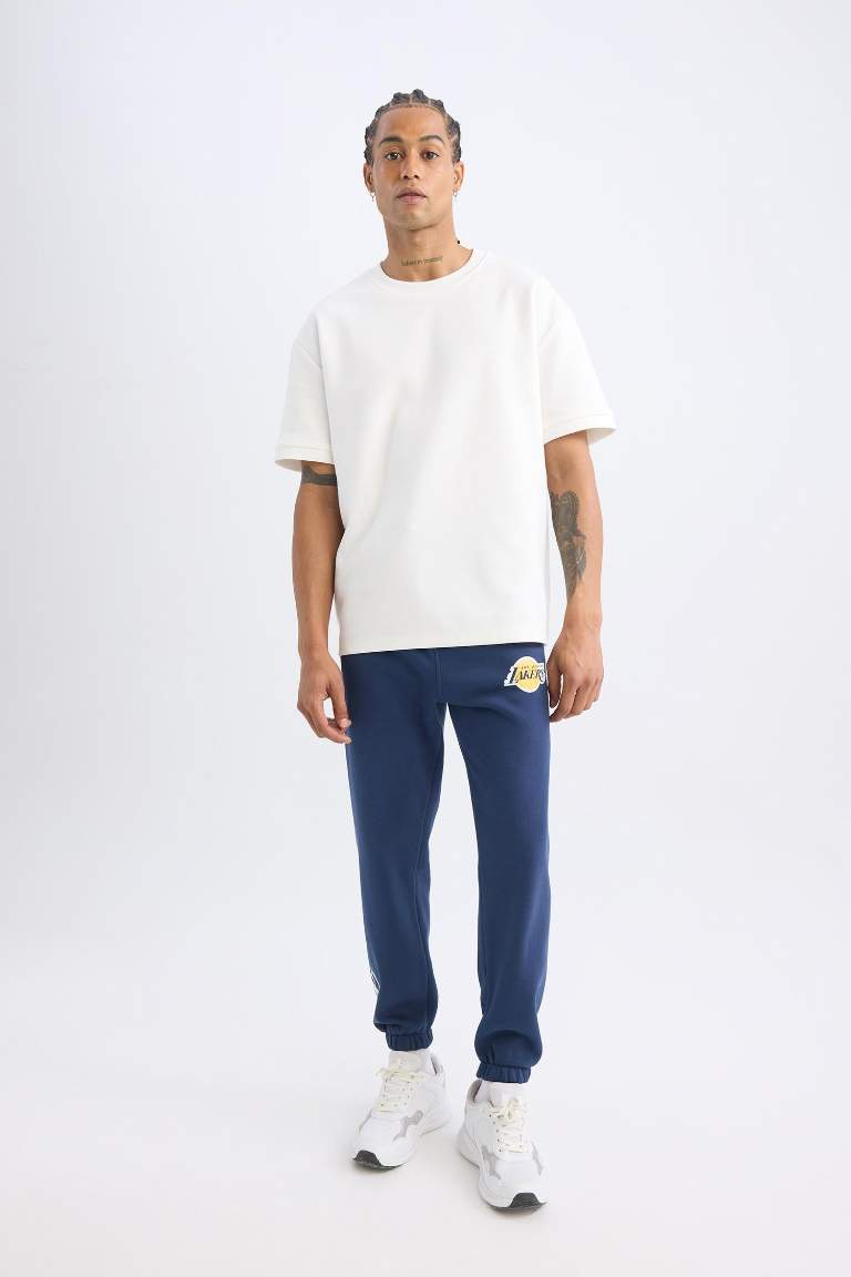 DeFactoFit Regular Fit NBA Los Angeles Lakers Jogger Sweatpants