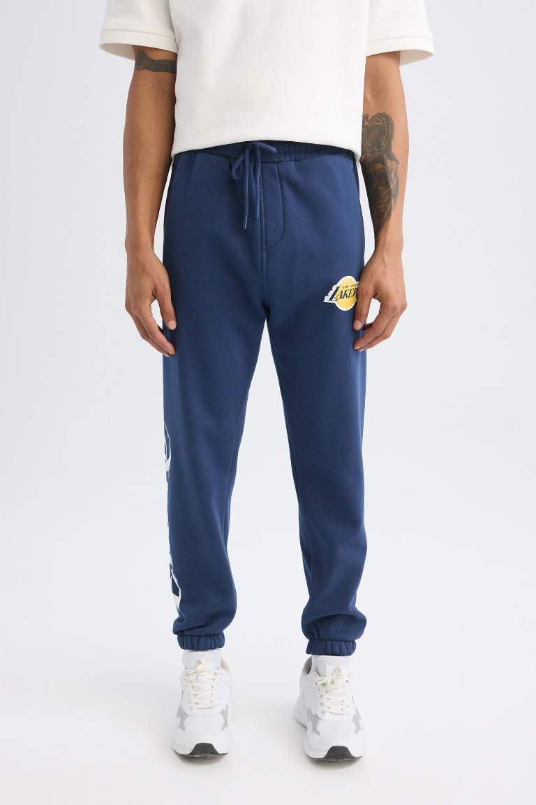 DeFactoFit Regular Fit NBA Los Angeles Lakers Jogger Sweatpants