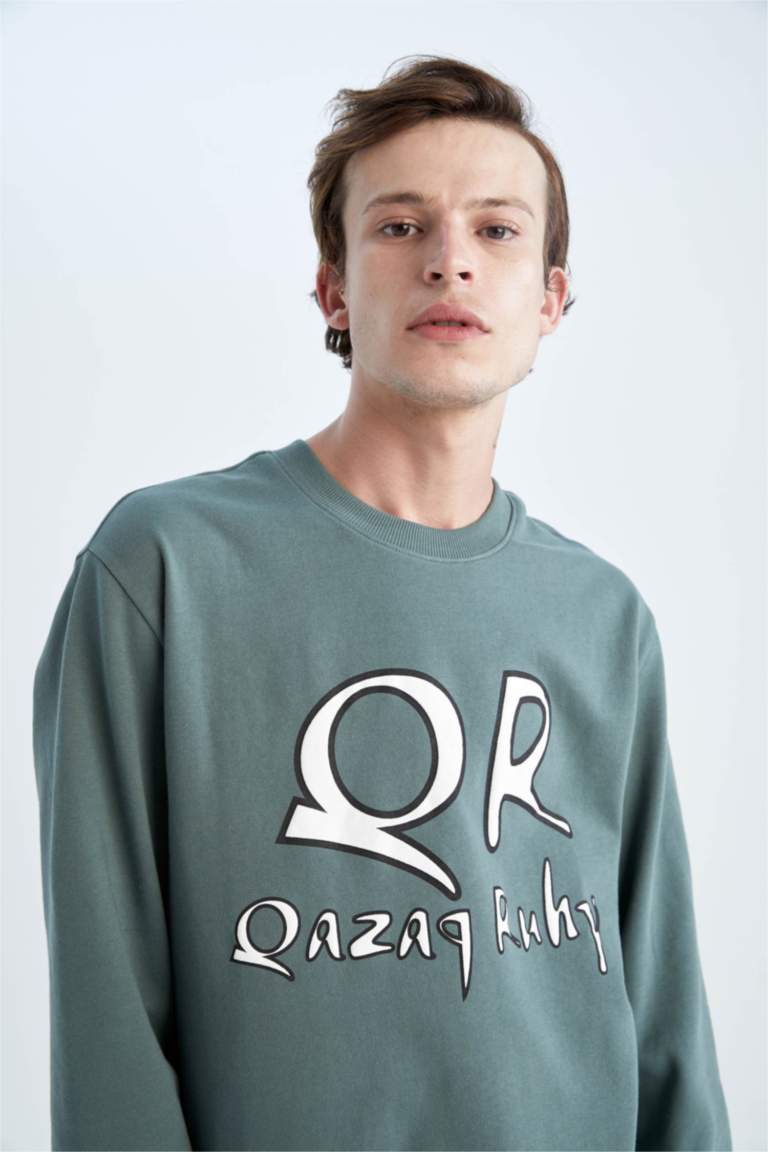 Générique Sweat Homme Sans Capuche Sweats Col Rond Tee Shirt Manche